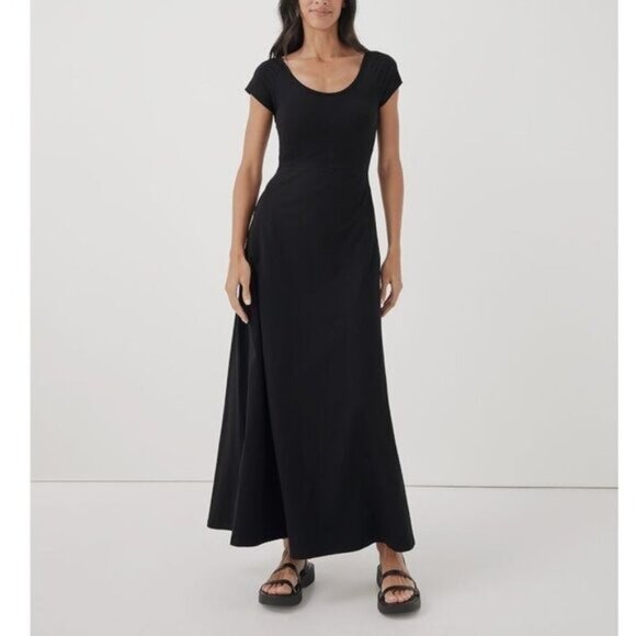Pact Dresses & Skirts - Pact Fit & Flare Crossback Maxi Dress Size XS NWT
